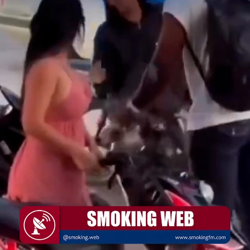 Accidente de tránsito entre una moto y una bicicleta desata acalorada discusión en vía pública