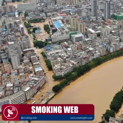 China enfrenta su peor inundación en décadas tras el desbordamiento del río Duliu